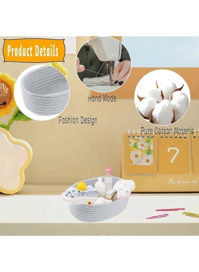 رونق سلال تنظيم منزلية منسوجة يدويًا فاخرة - حلول تخزين أنيقة وعملية لترتيب كل غرفة، مثالية لتنظيم الأغراض الشخصية، الكتب، الألعاب، أدوات التجميل، أو حتى النباتات، وتضفي لمسة جمالية راقية على ديكور منزلك العصري والكلاسيكي على حد سواء - Image 3